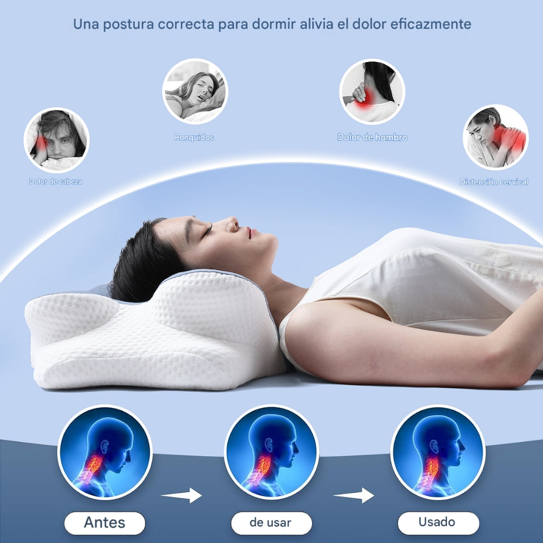 Almohada Ergonomica con Funda Lavable