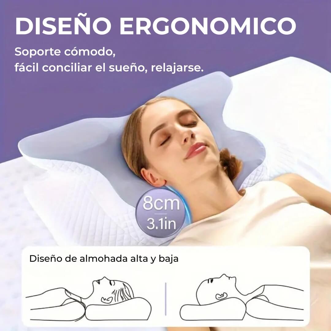 Almohada Ergonomica con Funda Lavable